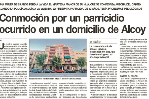 Dictan internar en un psiquiátrico penitenciario a la mujer que mató a su madre