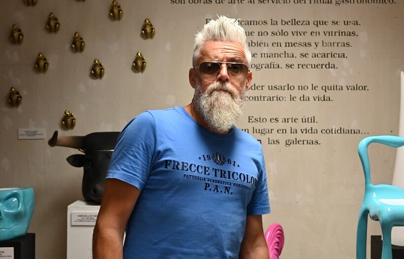 José Piñero, el gurú de las vajillas artísticas que pisa Madrid