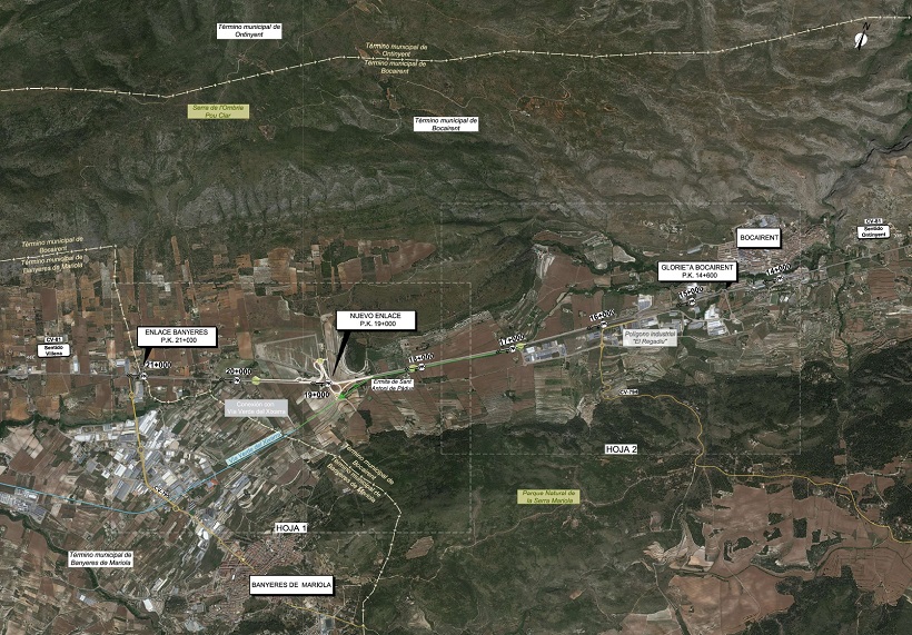 Invertirán 12,4 millones en la carretera Banyeres-Bocairent
