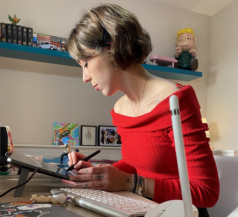 Vega Piñero: dibuixar fins a volar amb Red Bull